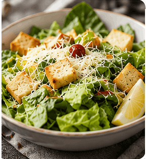 Caesar Salad (Veg / Optional Non-Veg)