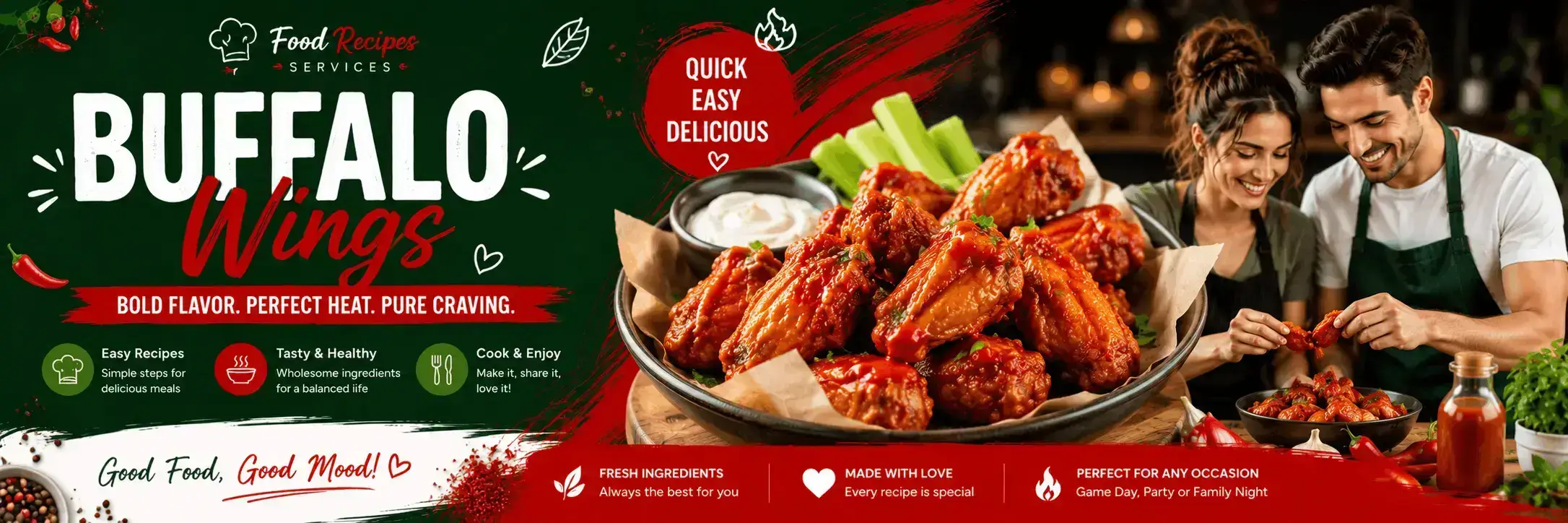 Buffalo Wings (Non-Veg)