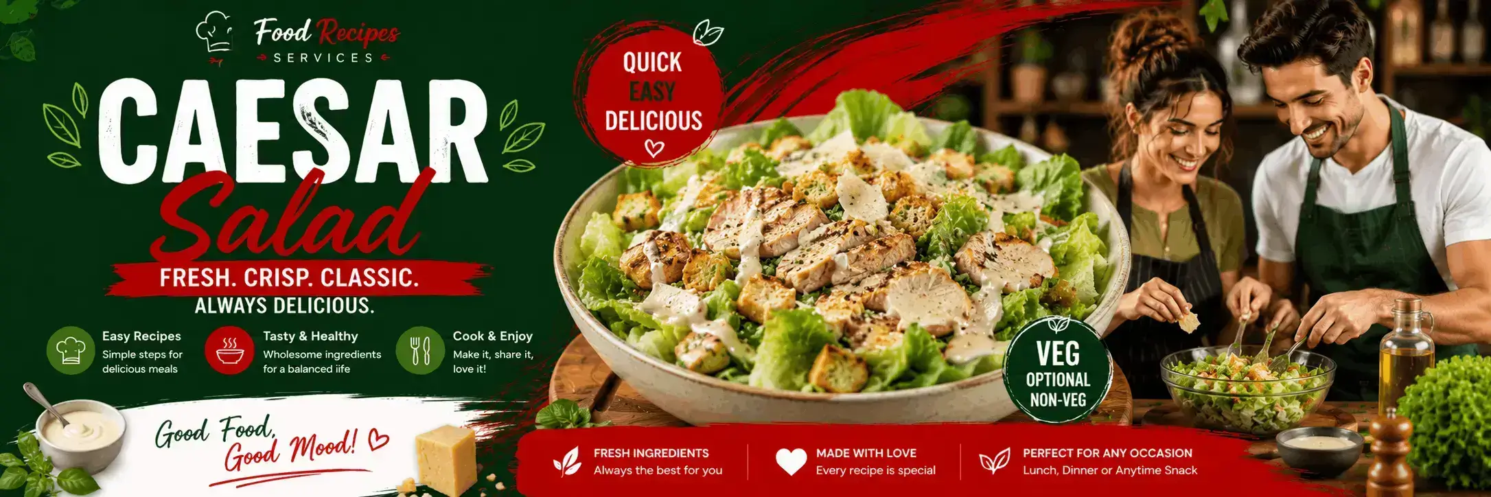 Caesar Salad (Veg)